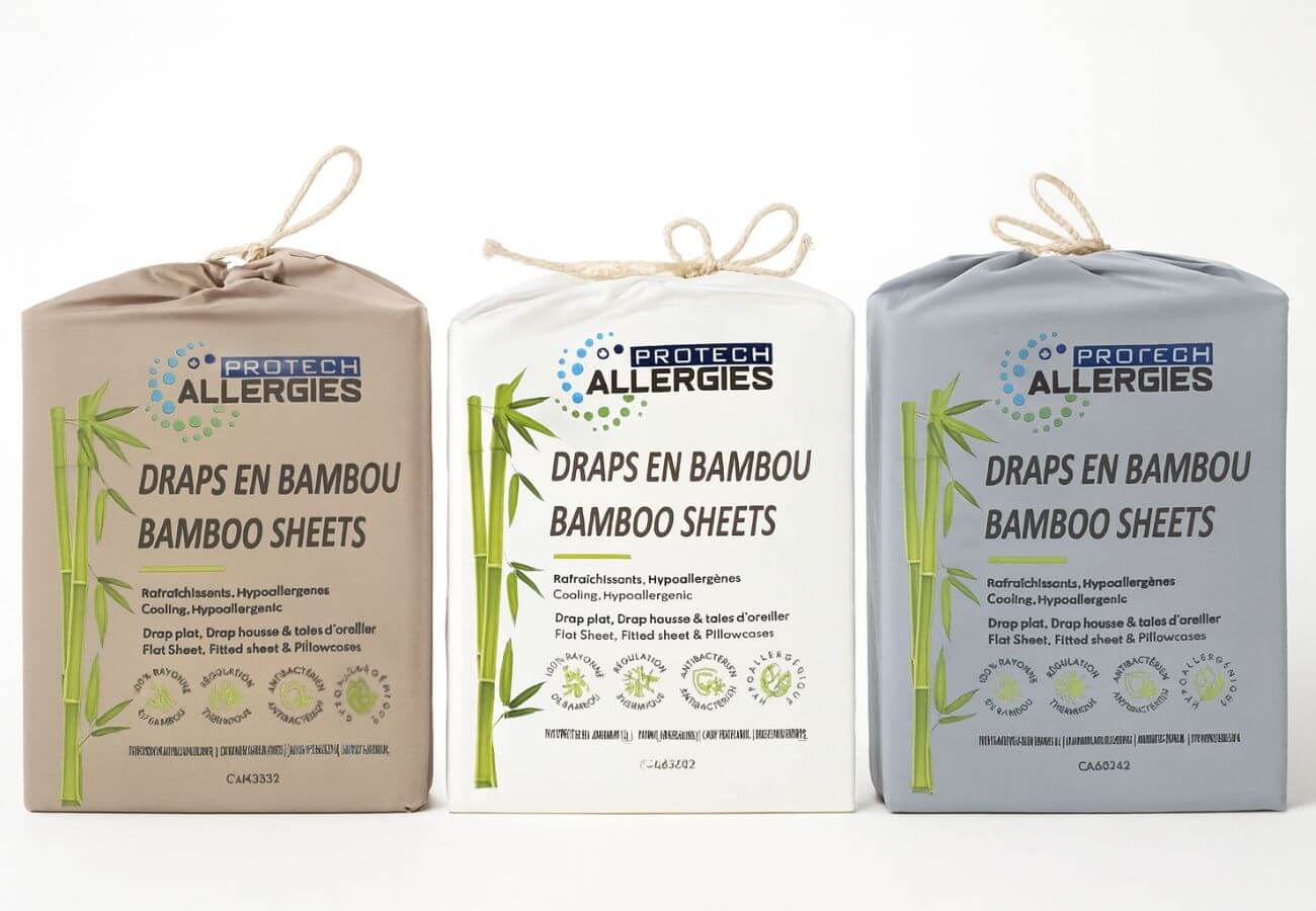 Draps 100% Bambou Biologique - Sable - Image 6